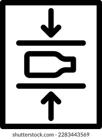 ilustración del vector del frasco en un fondo transparente. Símbolos de calidad superior. Iconos vectoriales de línea delgada para el diseño de conceptos y gráficos. 
