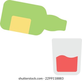 bottle  Vector illustration on a transparent background. Premium quality symmbols. Line Color vector icons for concept and graphic design. 
