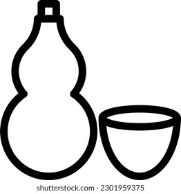 ilustración del vector del frasco en un fondo transparente.Símbolos de calidad premium.iconos vectoriales de línea delgada para el concepto y el diseño gráfico.