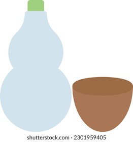 bottle vector illustration on a transparent background.Premium quality symbols.Line color vector icons for concept and graphic design.