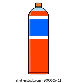 bottle vector illustration,isolated on white background,top view