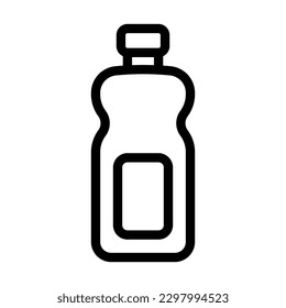 Bottle Vector Line Icon Design