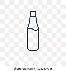 Bottle vector outline icon isolated on transparent background, high quality linear Bottle transparency concept can be used web and mobile