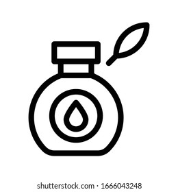 bottle vector thin line icon 