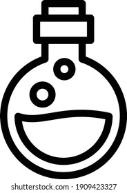 bottle vector thin line icon