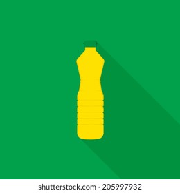 Bottle of vegetable oil icon - Vector