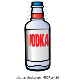 Bottle of Vodka Cartoon