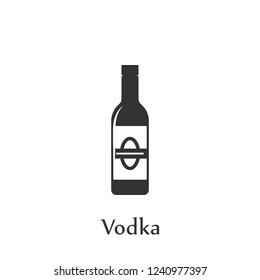 A bottle of Vodka icon. Element of drink icon for mobile concept and web apps. Detailed A bottle of Vodka icon can be used for web and mobile