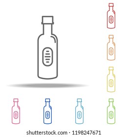 bottle of vodka icon. Elements of Alcohol drink in multi colored icons. Simple icon for websites, web design, mobile app, info graphics