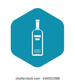 Bottle of vodka icon. Simple illustration of bottle of vodka vector icon for web
