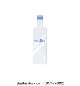Bottle of vodka.Alcohol drink.