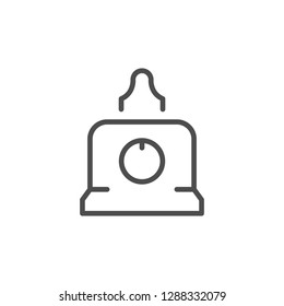 Bottle warmer line icon