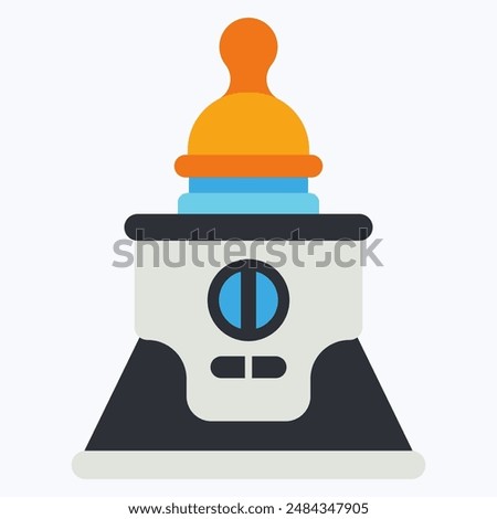 Bottle warmer vector cartoon illustration isolated on a white background.
