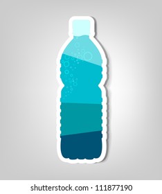 Bottle Of Water. Clipart Image