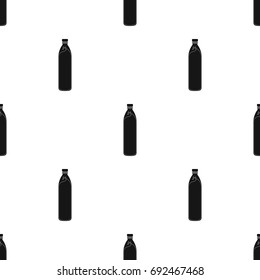 A bottle of water. Water to cool the bicyclist while riding.Cyclist outfit single icon in black style vector symbol stock illustration.