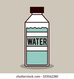 bottle water design, vector illustration eps10 graphic 