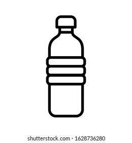 Bottle water drink icon vector sign and symbol on trendy design