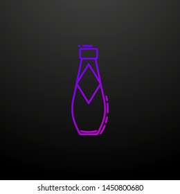 Bottle of water dusk nolan icon. Elements of drinks and beverages set. Simple icon for websites, web design, mobile app, info graphics