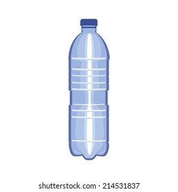 bottle of water flat vector design on white