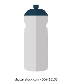 bottle water gym equipment vector illustration design