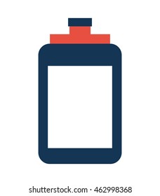 bottle water gym icon vector illustration design