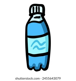 Bottle of Water Hand Drawn Doodle Icon