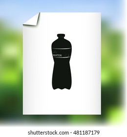 Bottle of water icon