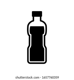 bottle water icon collection, trendy style