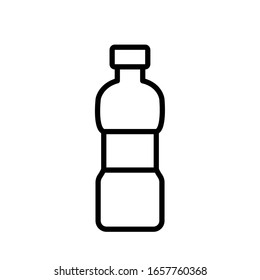 bottle water icon collection, trendy style
