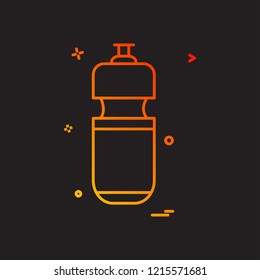 bottle water icon design vector