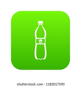 Bottle of water icon digital green for any design isolated on white vector illustration