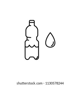 bottle of water icon. Element of food and drinks icon for mobile concept and web apps. Thin line bottle of water icon can be used for web and mobile. Premium icon on white background