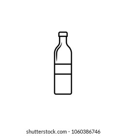 bottle of water icon. Element of bottle for mobile concept and web apps. Thin line icon for website design and development, app development. Premium icon on white background