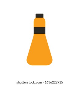Bottle of water icon in flat style isolated.