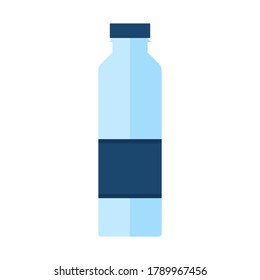 Bottle of water icon in flat style. Vector illustration