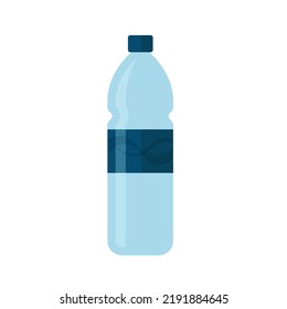 Bottle of water icon in flat style, plastic bottle vector icons.