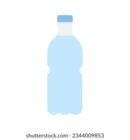 Botella De Icono De Agua Ilustración De Estilo Plano Aislada En Fondo Blanco