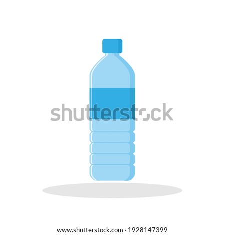 Bottle of water icon in flat style. Water symbol for your web site design, logo, app, UI Vector EPS 10.