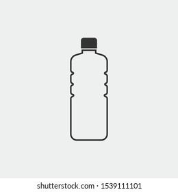 Bottle Of Water Icon Isolated Vector Trend