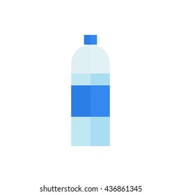 Bottle of water. Icon on isolated background