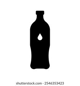 Bottle of water icon set. Vector illustration.