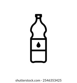 Bottle of water icon set. Vector illustration.