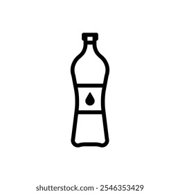 Bottle of water icon set. Vector illustration.