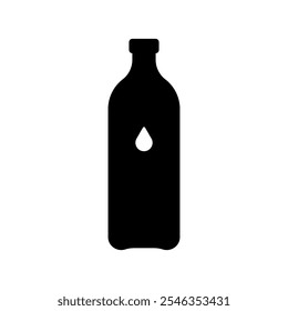 Bottle of water icon set. Vector illustration.