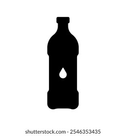 Bottle of water icon set. Vector illustration.