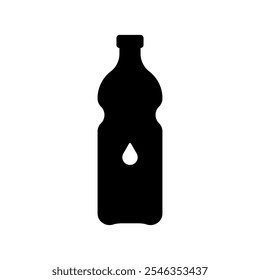 Bottle of water icon set. Vector illustration.