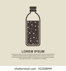 Bottle of water icon - Vector
