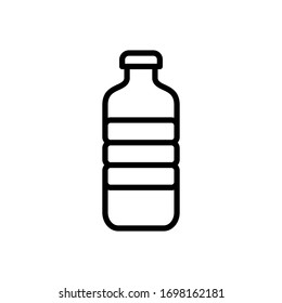 Plantilla de diseño vectorial de icono de agua de botella