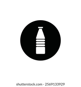 Bottle water icon Vector flat thin line illustration
