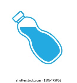 bottle with water icon- vector illustration